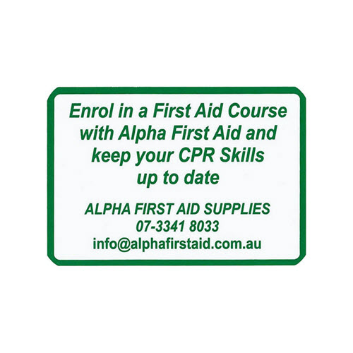 Basic Life Support & CPR Instruction Card - (Singles)