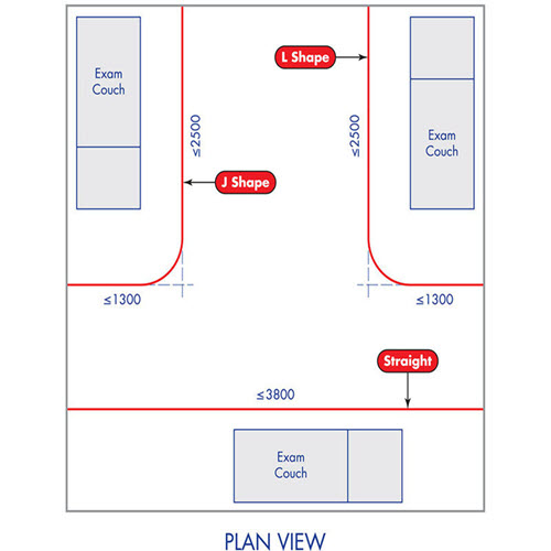 J Shape Curtain Track & Fittings 