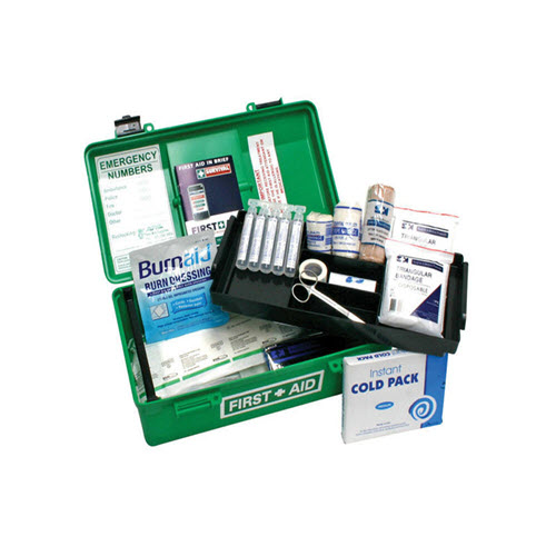 Trauma Minor Emergency Kit in a Portable Medium Plastic Case