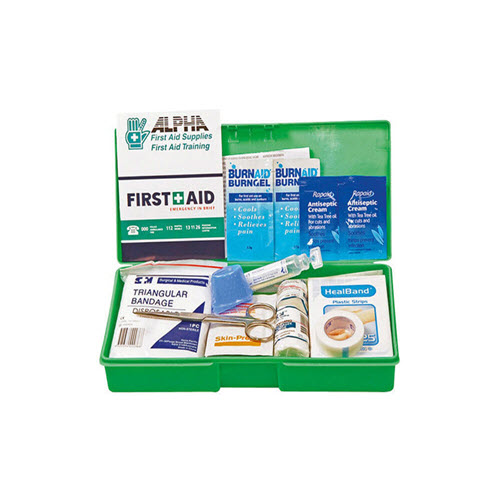 Glove Box Kit in a Flat Green Plastic Container