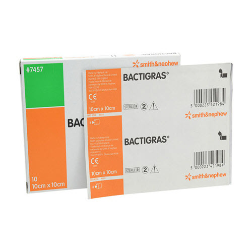 Bactigras Paraffin Gauze Dressing [10 x 10cm (10)]