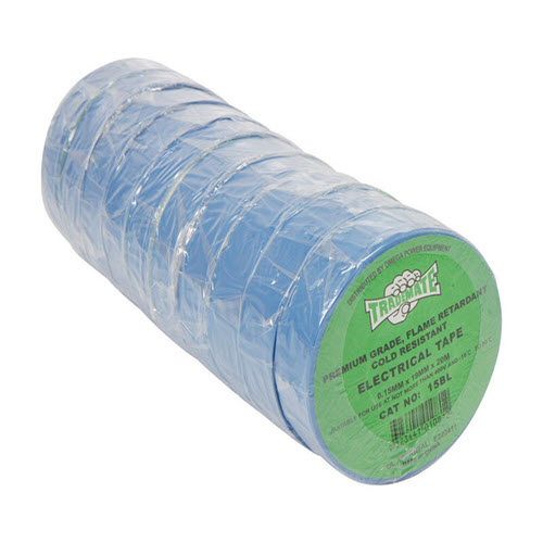 PVC Electrical Tape 20m Blue (10)