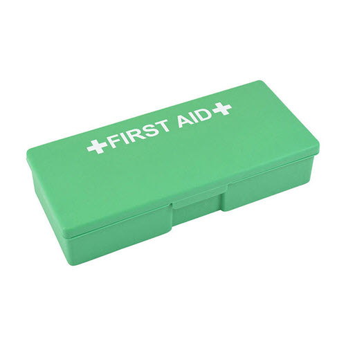Flat Green Plastic Glove Box Kit Empty 