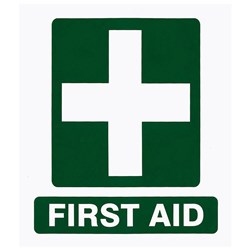 Vinyl First Aid Sticker - Large