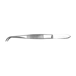 Forcep Dissecting Fine Point Curved 13cm 