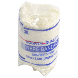 Hospital Crepe Bandage Light Support 5cm x 1.5m