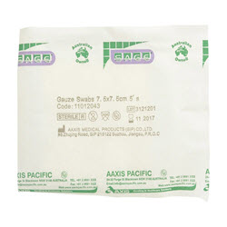 Gauze Swabs (5) 7.5 x 7.5cm Sterile