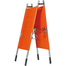 Pole Stretcher - Double Fold Orange PVC & Aluminium Poles