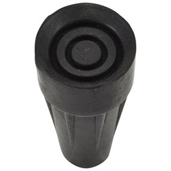 Crutch Tip Black 22mm 