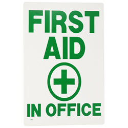 Sign -  First Aid In Office 